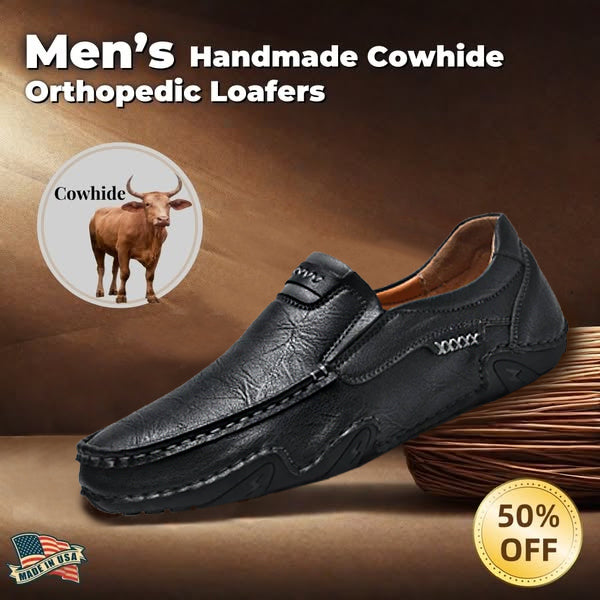 Last Day 60% OFF🔥��Christmas Promotion��🔥Men's genuine calfskin leather Slip-On Loafers