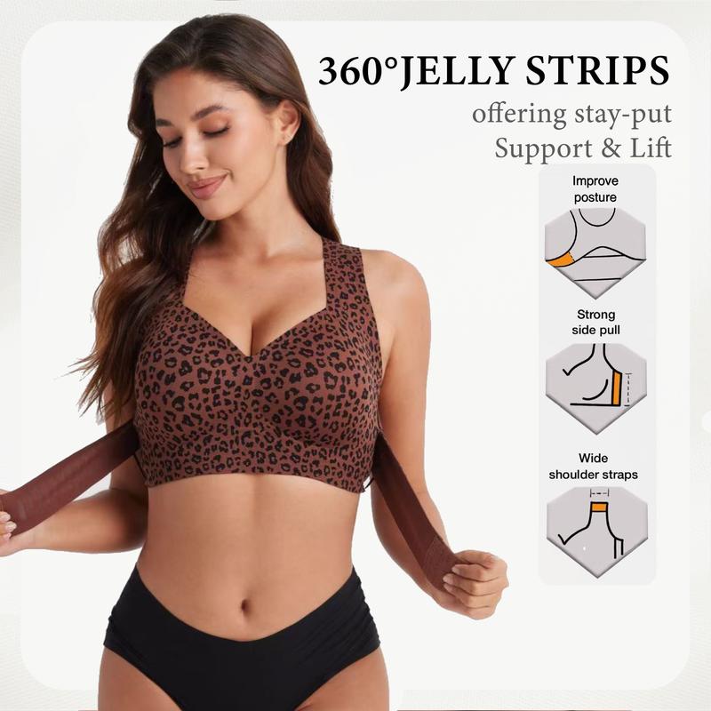 Posture Bra, women’s beige wireless bra, soft breathable non-removable molded cups
