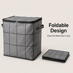 Spacious Moving Storage Bin, Zippered Organizer for Quilts, Bedding & Sweaters, Large Capacity Fabric Bag for Moving Day, Closet & Bedroom Use