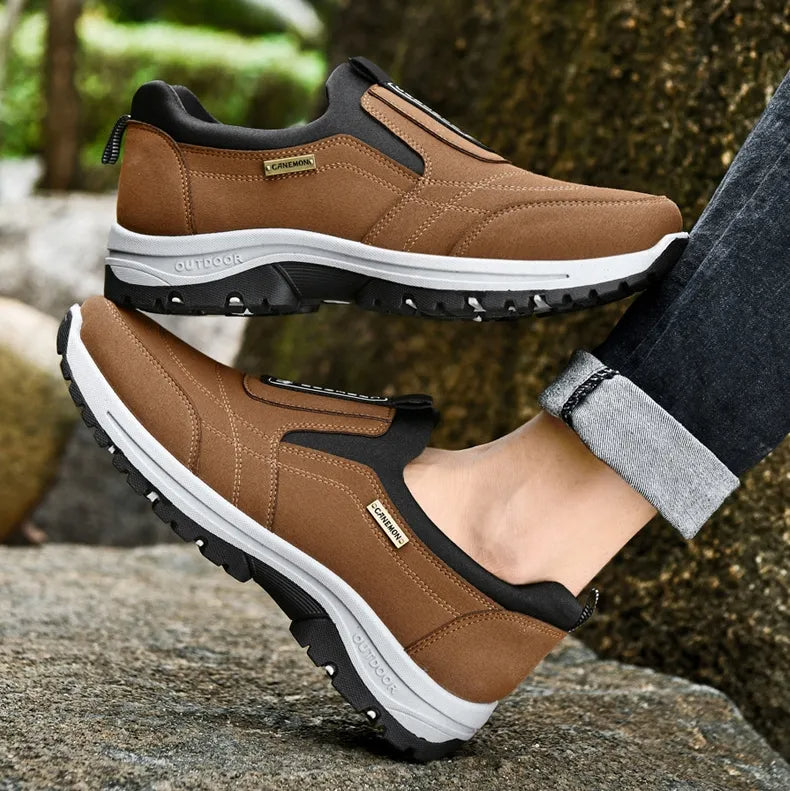 souatsoleâ„¢â�°Promotion - 70% OFFğŸ”¥ Men Casual Leather Loafer Orthopedic Walking Shoes