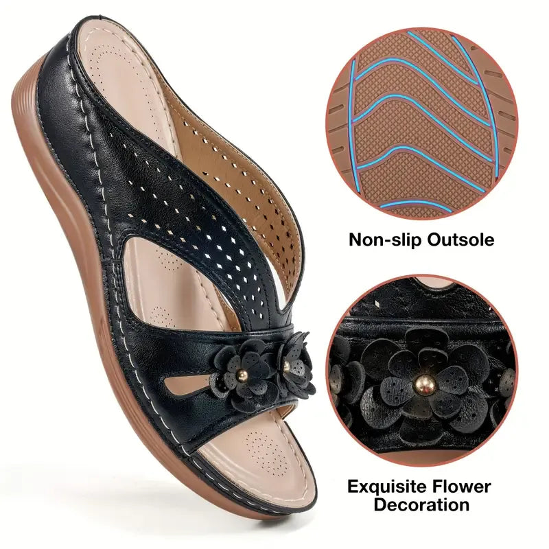 Women's Flowers Decor Arch Support Sandals