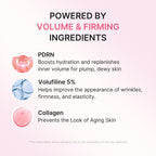 Collagen Gua Sha Neck Wrinkle Cream | Built-In Gua Sha Massager with Volufiline 5% + PDRN | Firming, Contour Care for the Look of Fine Lines, Jawline, Neck, Décolleté,Underarms, Chest, Legs, Shoulder | Massage Cream