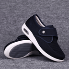 souatsole™ Soft and comfortable orthotic arch support width shoes for swollen feet Black