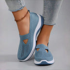 Women's comfortable breathable knitted sneakers