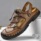 â�°Last Day! 60% OFF ğŸ”¥souatsoleÂ® Men's Genuine Leather Breathable 2-in-1 Orthopedic Sandals