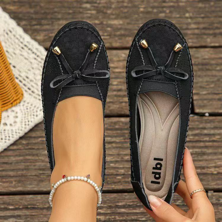 Bestseller – Letzter Tag Orthopädische Lederschuhe, Leicht, Rutschfest, Atmungsaktiv für Damen