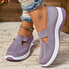 Women's comfortable breathable knitted sneakers