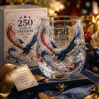 ✨ 2026 Limited Edition:  250th Anniversary - Commemorative Glass Cup 🦅🍷