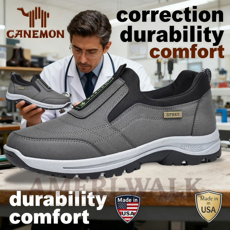 souatsoleâ„¢â�°Promotion - 70% OFFğŸ”¥ Men Casual Leather Loafer Orthopedic Walking Shoes