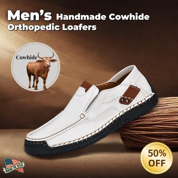 Last Day 60% OFFğŸ”¥â�±ï¸�Christmas Promotionâ�±ï¸�ğŸ”¥Men's genuine calfskin leather Slip-On Loafers