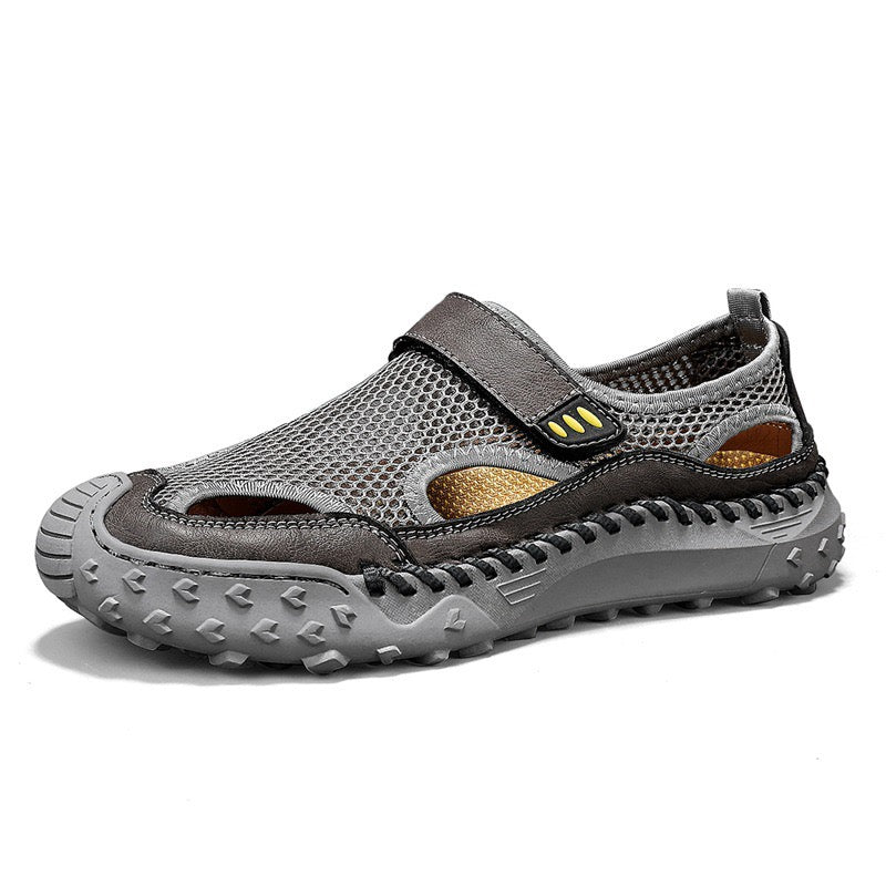 Men's   Cowhide Breathable Mesh Sandals