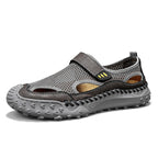 Men's   Cowhide Breathable Mesh Sandals