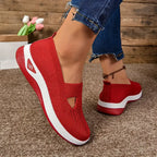 Women's comfortable breathable knitted sneakers