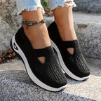 Women's comfortable breathable knitted sneakers
