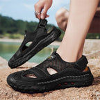 â�°Last Day! 60% OFF ğŸ”¥souatsoleÂ® Men's Genuine Leather Breathable Outdoor Orthopedic Sandals