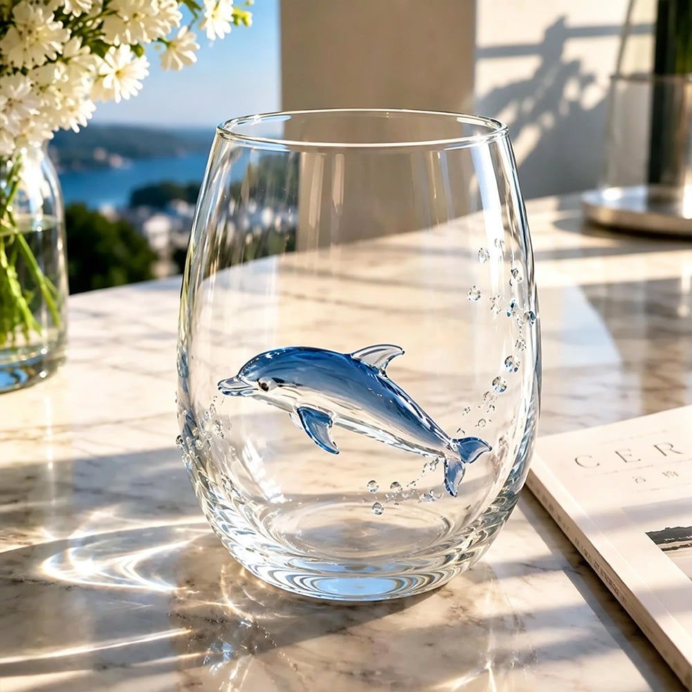 🌊✨ 2026 Limited Edition: Deep Sea Dream - Glass Teacup 🐳☕