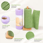 1 Count, Tearable Plush Cleaning Cloth Roll, for daily household cleaning of tableware, cooktop, glassware and cabinets