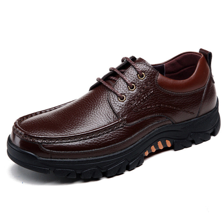 ðŸ”¥On This Week Sale 70% OFFðŸ”¥ Men's Cow Leather Waterproof Comfy Non Slip Soft Slip On Casual Shoes