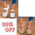 LAST DAY 70% OFF  Orthopedic Leather Mary Jane Sandals - Perforated Design & Grip Sole