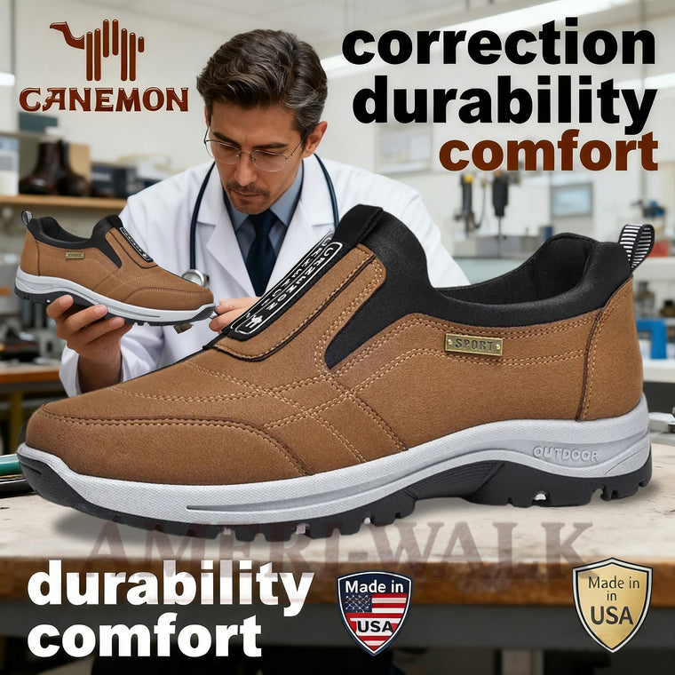 souatsoleâ„¢â�°Promotion - 70% OFFğŸ”¥ Men Casual Leather Loafer Orthopedic Walking Shoes