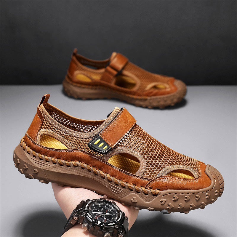â�°Last Day! 60% OFF ğŸ”¥Men's   Cowhide Breathable Mesh Sandals