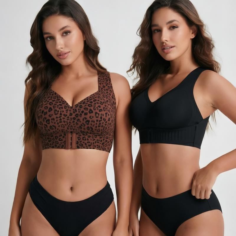 Posture Bra, women’s beige wireless bra, soft breathable non-removable molded cups