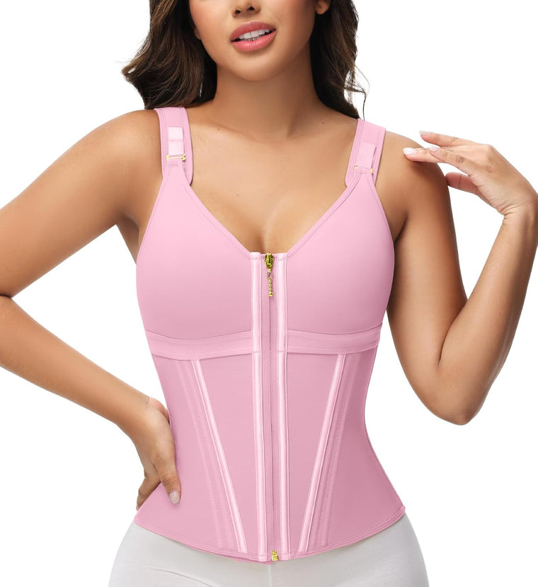 Zip-Up Waist Trainer Shaping Vest
