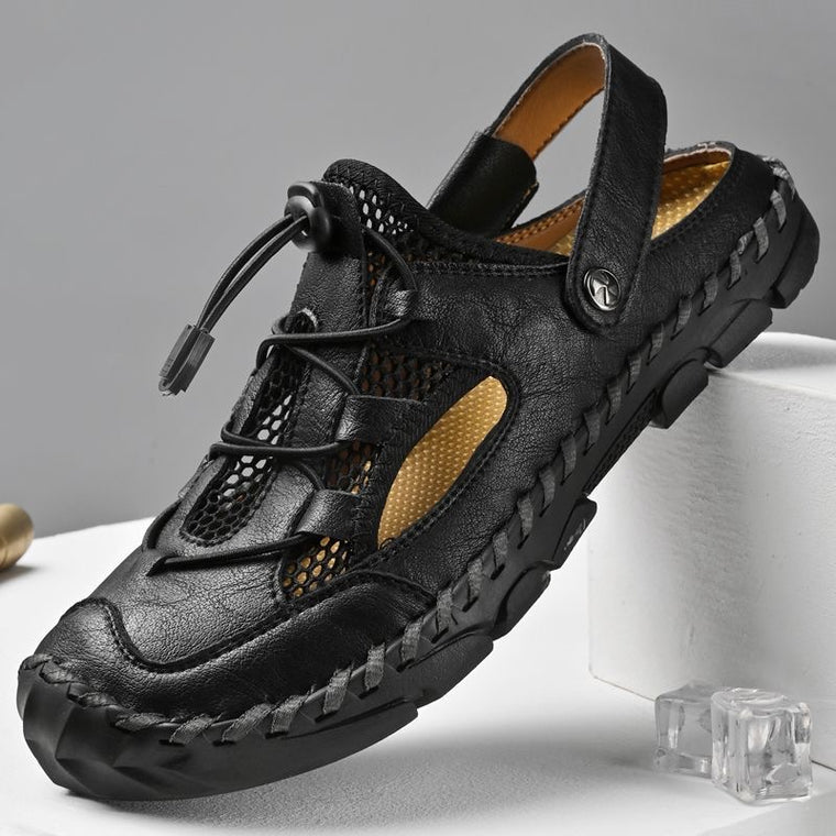 â�°Last Day! 60% OFF ğŸ”¥souatsoleÂ® Men's Genuine Leather Breathable 2-in-1 Orthopedic Sandals