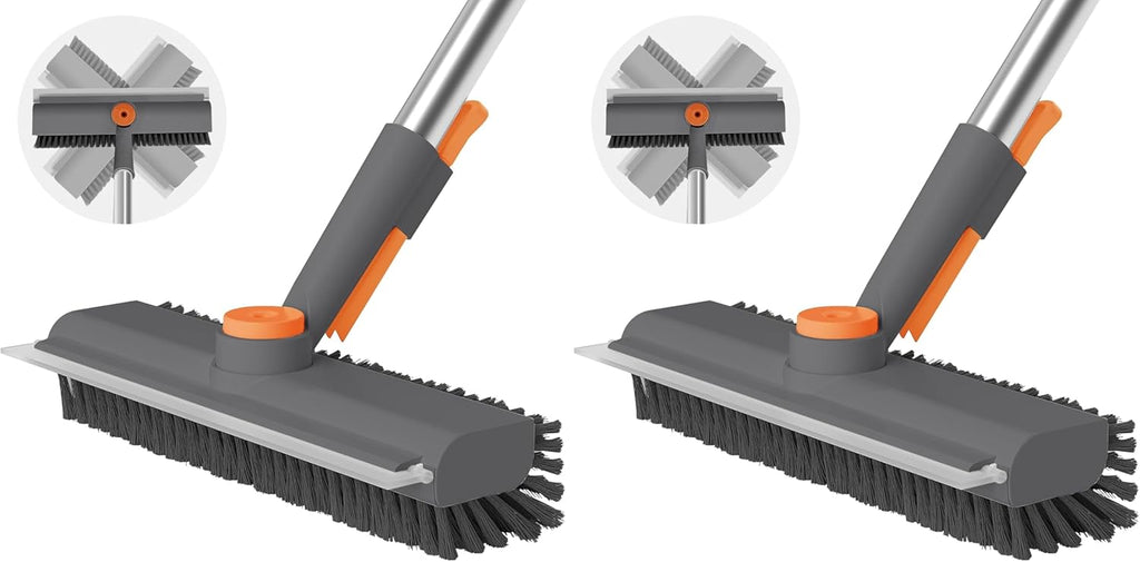 3-in-1 Long Handle Floor Scrub Brush