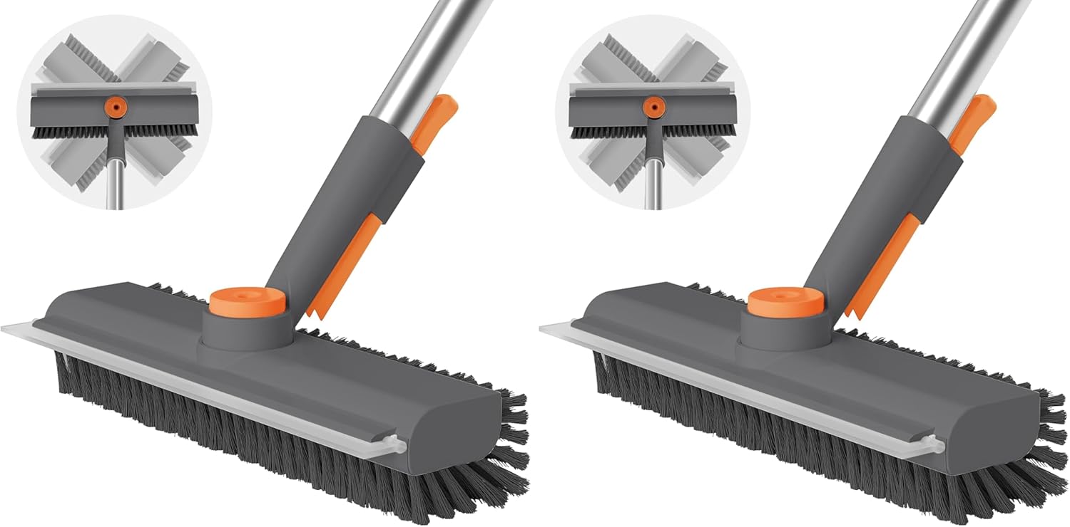 3-in-1 Long Handle Floor Scrub Brush