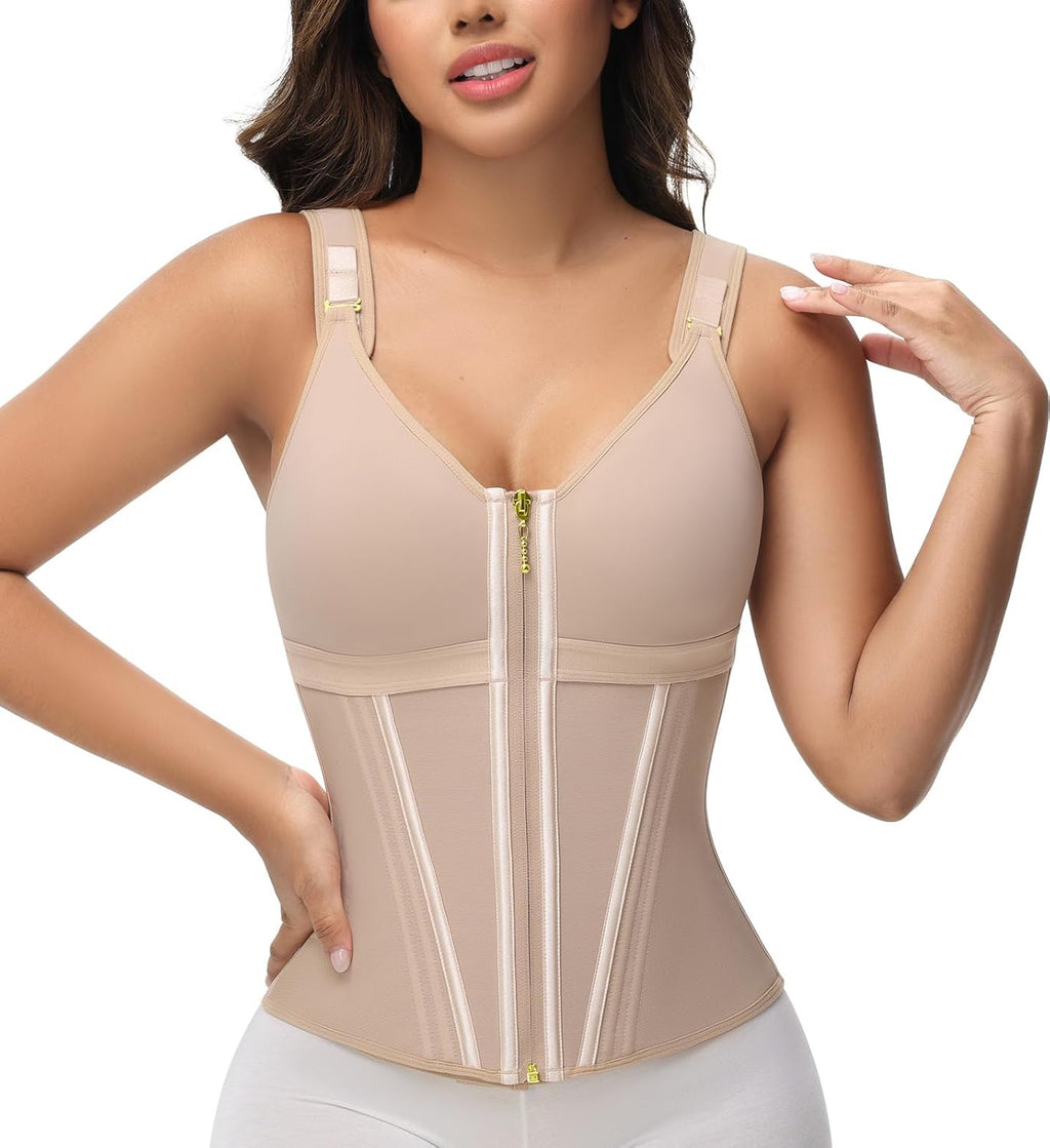 Zip-Up Waist Trainer Shaping Vest