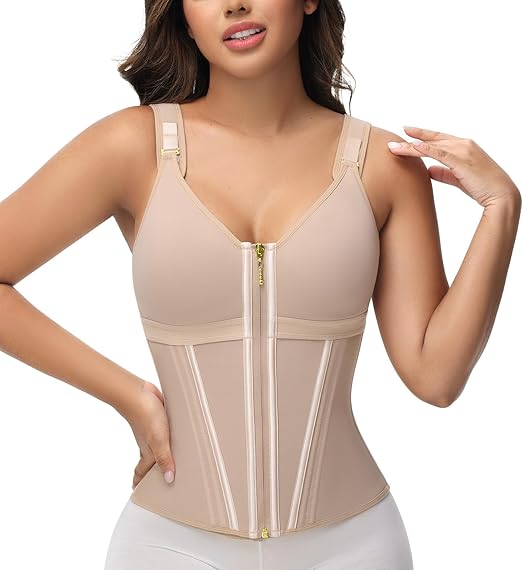 Zip-Up Waist Trainer Shaping Vest
