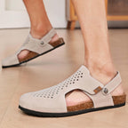 Men's leather Orthopedic sandals