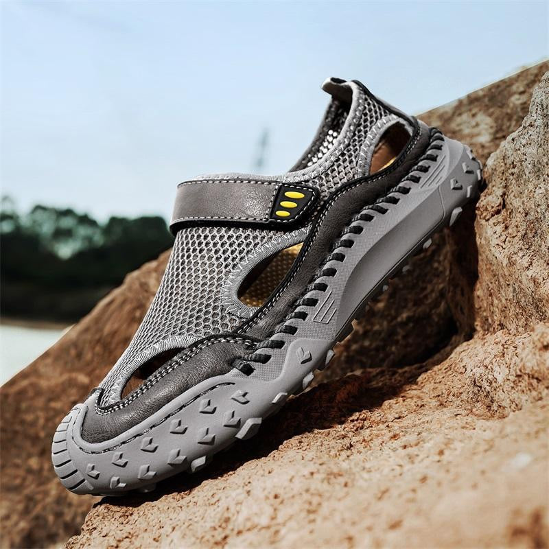â�°Last Day! 60% OFF ğŸ”¥Men's   Cowhide Breathable Mesh Sandals