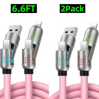 PD Fast Charging, Data Sync, EXAVON USB-A, Type-C, Lightning,  Aluminum, Compatible,6.6FT 4-in-1 USB-C Cable