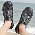 â�°Last Day! 60% OFF ğŸ”¥souatsoleÂ® Men's Genuine Leather Breathable 2-in-1 Orthopedic Sandals