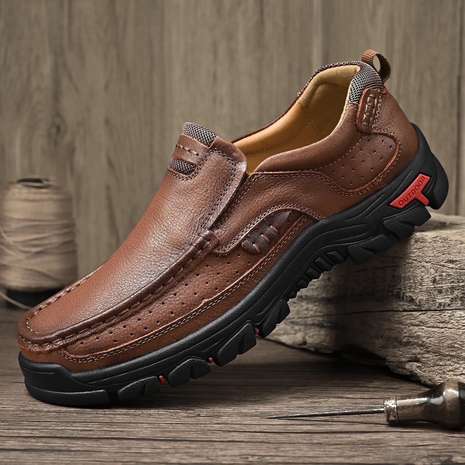souatsole™ Orthopedic Walking Genuine Leather Slip-On Loafers