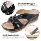 Women's Flowers Decor Arch Support Sandals