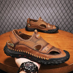 â�°Last Day! 60% OFF ğŸ”¥souatsoleÂ® Men's Genuine Leather Breathable Outdoor Orthopedic Sandals