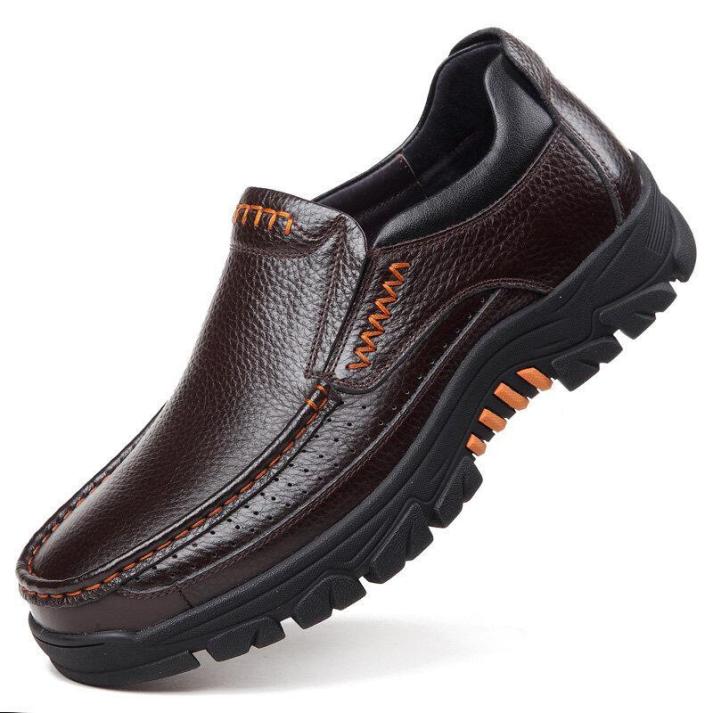 ðŸ”¥On This Week Sale 70% OFFðŸ”¥ Men's Cow Leather Waterproof Comfy Non Slip Soft Slip On Casual Shoes