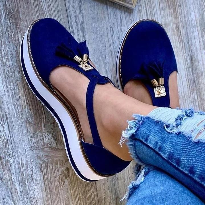 Women's Orthopedic Casual Platform Flat Comfort Shoes
