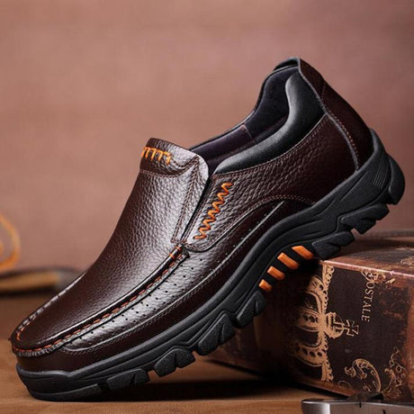 ðŸ”¥On This Week Sale 70% OFFðŸ”¥ Men's Cow Leather Waterproof Comfy Non Slip Soft Slip On Casual Shoes