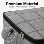 Spacious Moving Storage Bin, Zippered Organizer for Quilts, Bedding & Sweaters, Large Capacity Fabric Bag for Moving Day, Closet & Bedroom Use