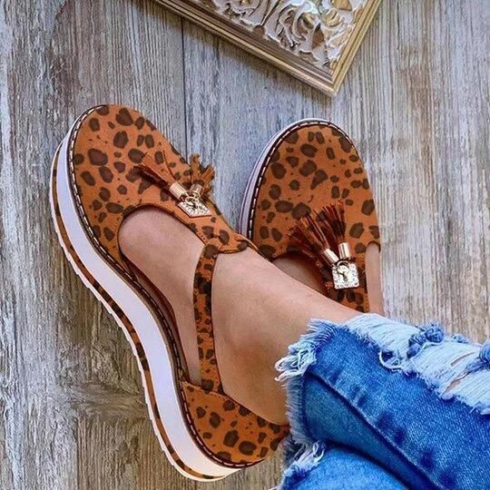 Women's Orthopedic Casual Platform Flat Comfort Shoes