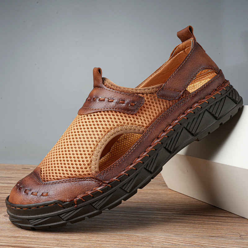 â�°Promotion - 60% OFFğŸ”¥ Men's Hand-Stitched Outdoor Casual Beach Sandals