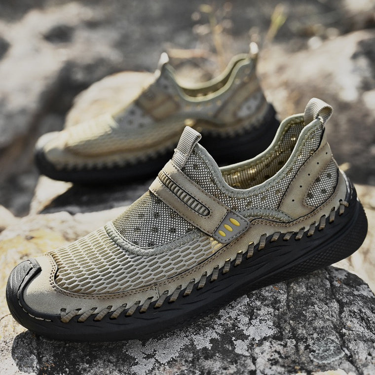 â�°Last Day! 60% OFF ğŸ”¥souatsoleÂ® Men's Handcrafted Genuine Leather Breathable Outdoor Sneakers