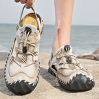 â�°Last Day! 60% OFF ğŸ”¥souatsoleÂ® Men's Genuine Leather Breathable 2-in-1 Orthopedic Sandals