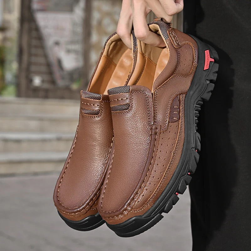 souatsole™ Orthopedic Walking Genuine Leather Slip-On Loafers