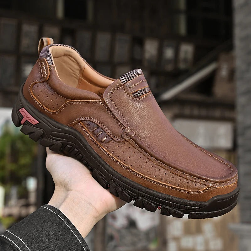 souatsole™ Orthopedic Walking Genuine Leather Slip-On Loafers