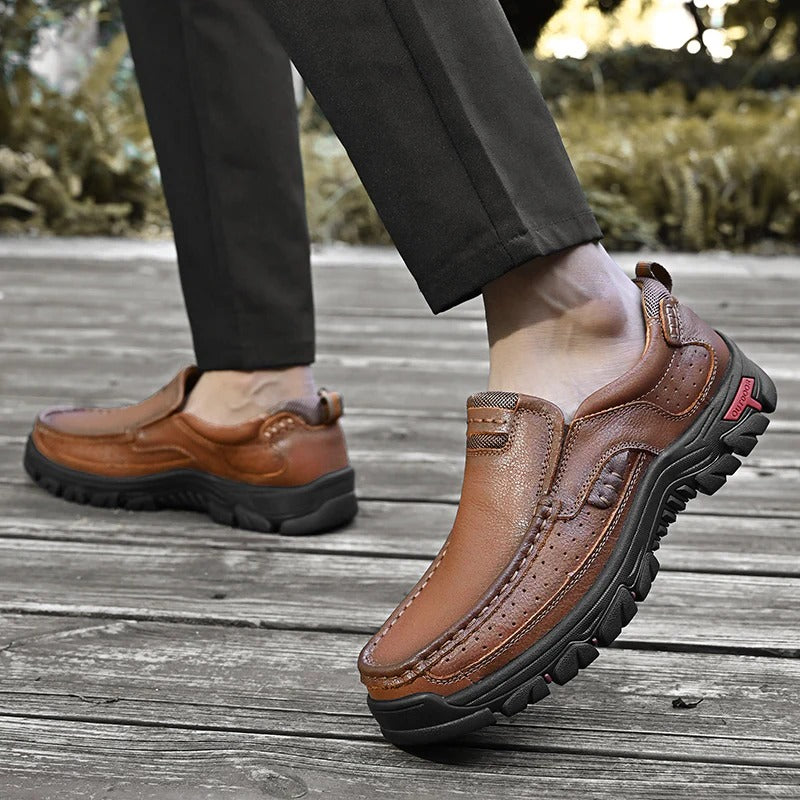 souatsole™ Orthopedic Walking Genuine Leather Slip-On Loafers